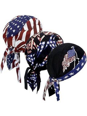 Mens Doo Rag Skull Cap Helmet Liner Breathable Moisture Wicking Headwrap